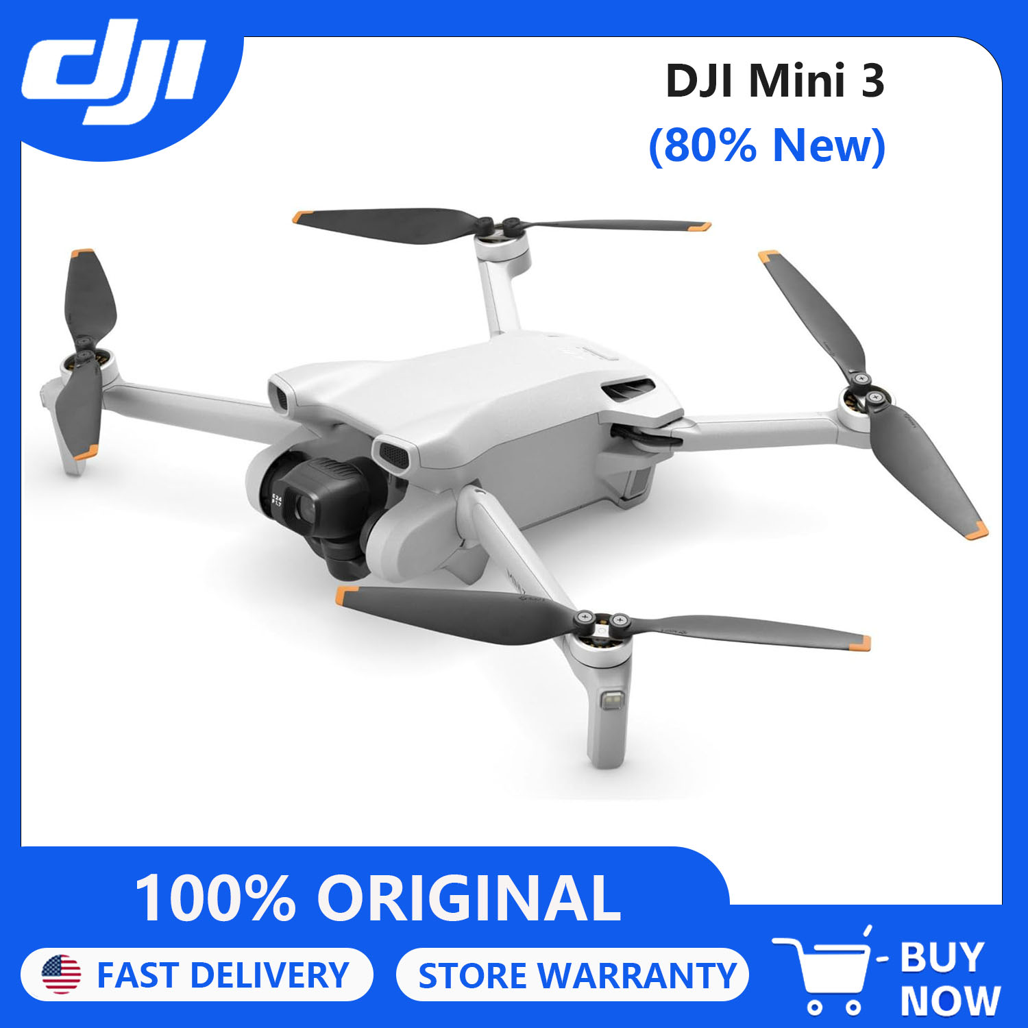 Drone Camera 4K - 80% New DJI Mini 3 Drones