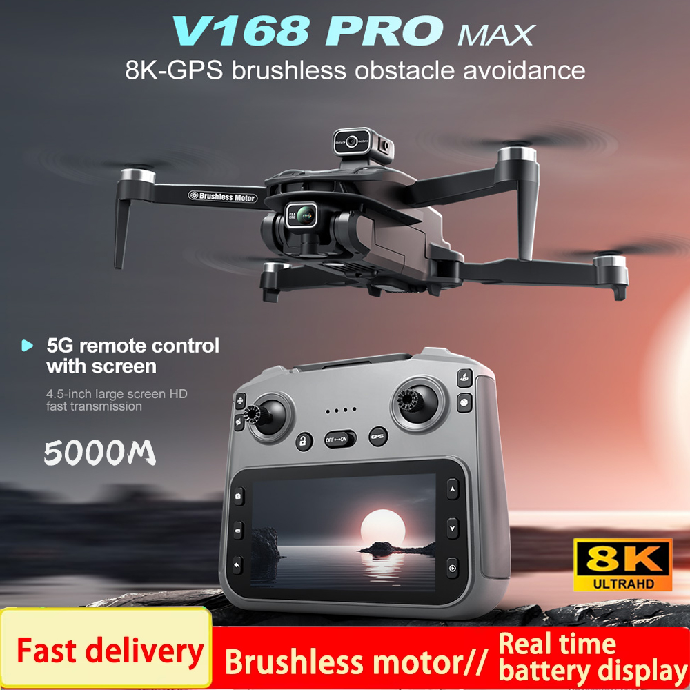 Drone Camera Professional - 2025 V168 Pro MAX GPS Drone