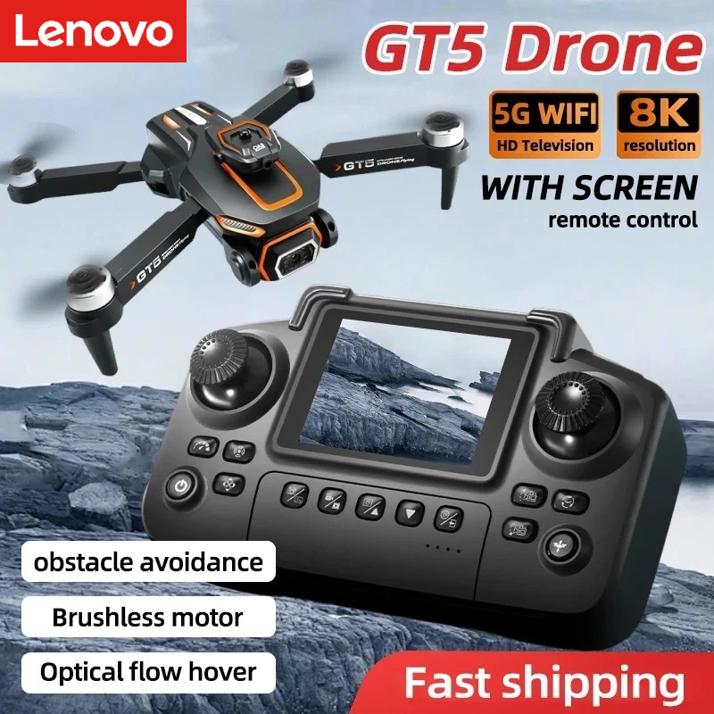 Drone Camera Night Vision - Lenovo GT5 Mini Drone 4K HD
