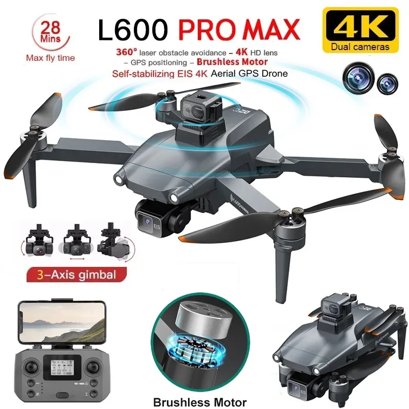 Drone Camera Professional - L600 PRO MAX GPS Drone Professional