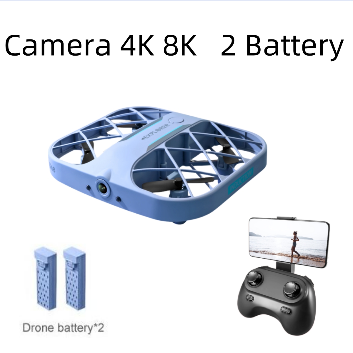 Drone Camera 4K - JJRC H107 FPV RC Drone with