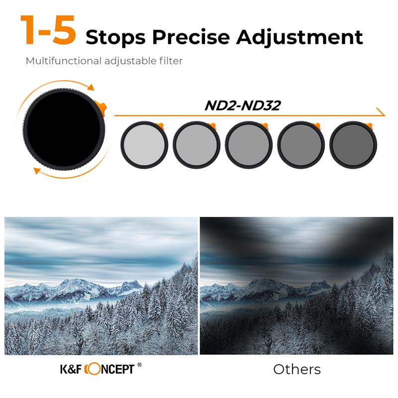 K & F CONCEPT ND2-32 1/4 Đen S - đánh giá và giá Drone Camera Filter