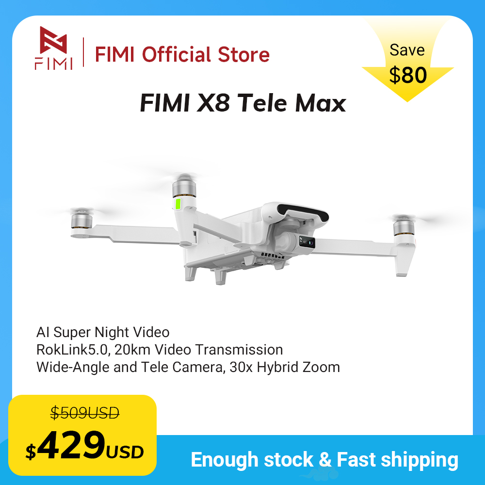 FIMI X8 Tele Max New Drone Wid - đánh giá và giá Drone Camera Wide Angle