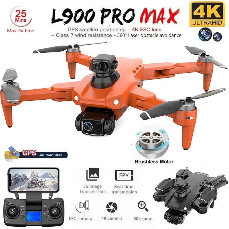L900 Pro MAX GPS Drone 4K Prof - đánh giá và giá Drone Camera Wide Angle