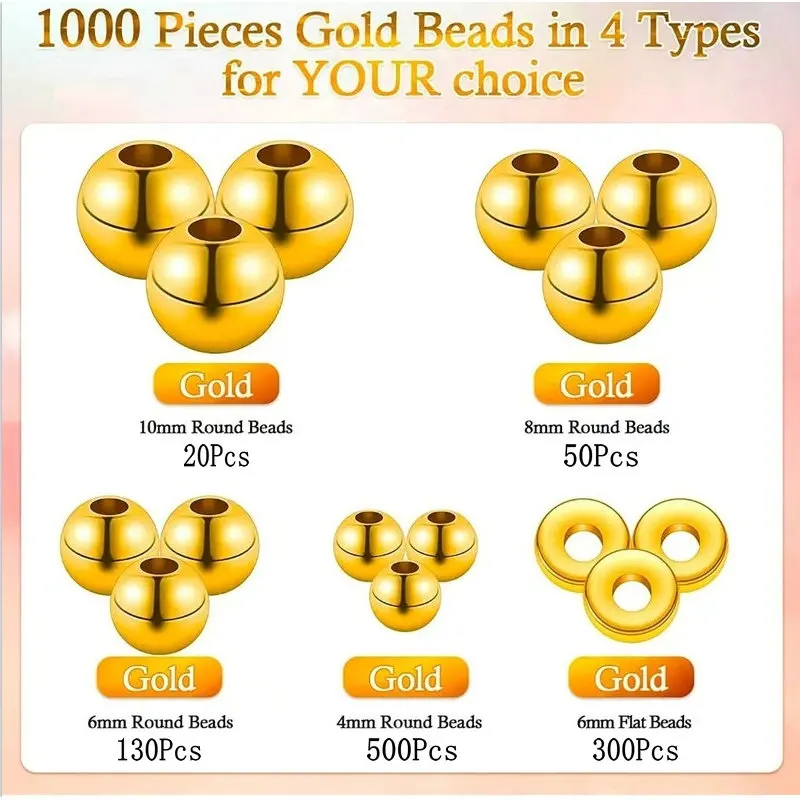 1000pcs Golden Spacer Beads Ki - đánh giá và giá Drone Camera Stabilized