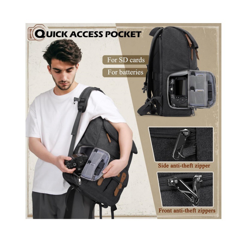 DSLR dual-shoulder camera bag, - đánh giá và giá Drone Camera Waterproof
