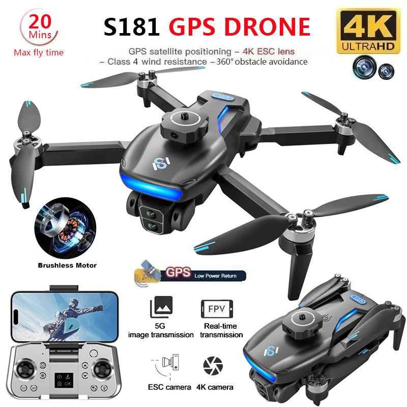 S181 GPS Drone 4K Professional - đánh giá và giá Drone Camera Wide Angle